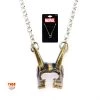 Body Vibe Casted Brass Loki Helmet Pendant With Stainless Steel Chain Necklace Necklaces