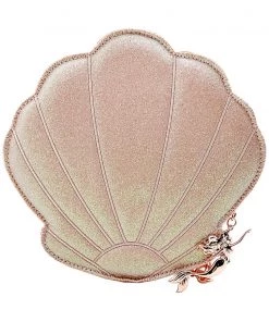 Loungefly Disney Ariel Rose Gold Shell Crossbody Bag