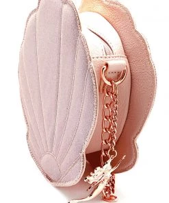Loungefly Disney Ariel Rose Gold Shell Crossbody Bag