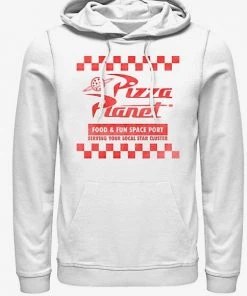 REX Disney Pixar Toy Story Pizza Planet White Hoodie