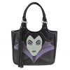 Loungefly Disney Maleficent Face Black/Purple Tote Bag