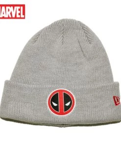 New Era Marvel Deadpool Logo Knit Beanie Hat