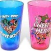 Silver Buffalo Marvel Comics - Heroes Set Of (2) 16oz Pint Glasses "I Only Date Superheroes"