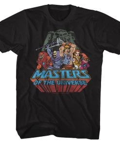 American Classics Masters Of The Universe - TV Series Register Group Shot Adult T-Shirt Tee T-shirts