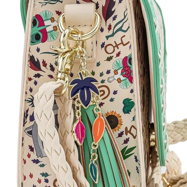 Loungefly Disney Pocahontas: Meeko With Flit Earth Day AOP Crossbody Bag 4 Loungefly Disney Pocahontas: Meeko With Flit Earth Day AOP Crossbody Bag