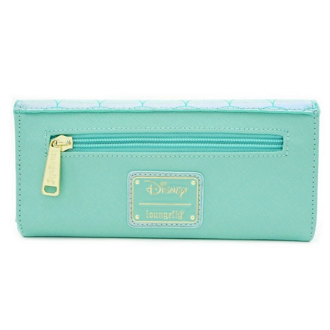 Loungefly Disney Little Mermaid Ariel Waves Wallet 4 Loungefly Disney Little Mermaid Ariel Waves Wallet