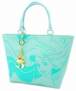 Loungefly Disney Little Mermaid Ocean Saffiano Tote Bag