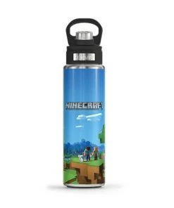 Tervis Minecraft - Cover Art 24 Oz Stainless Steel Wide Mouth Bottle With Deluxe Spout Lid