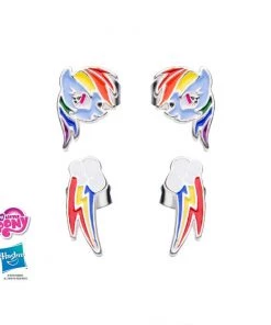Body Vibe Disney My Little Pony Rainbow Dash 2PC Stud Earrings Set
