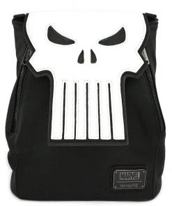 Marvel The Punisher Mini Faux Leather Backpack Loungefly 7 Marvel The Punisher Mini Faux Leather Backpack Loungefly
