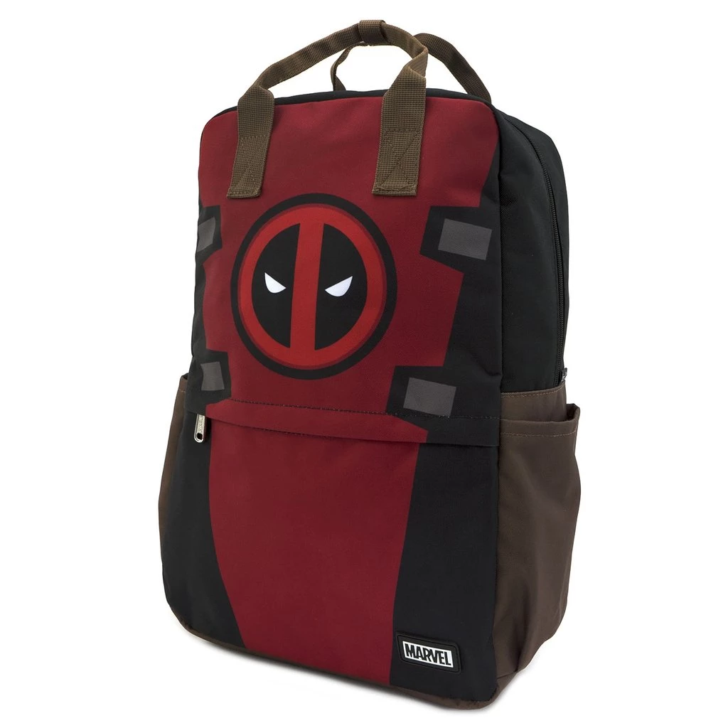 Deadpool Cosplay Square Nylon Loungefly Backpack 3 Deadpool Cosplay Square Nylon Loungefly Backpack