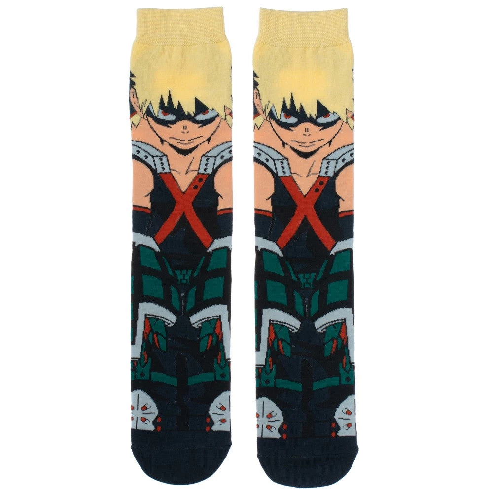 Bioworld Anime My Hero Academia - Bakugo 360 Character Crew Sock 4 Bioworld Anime My Hero Academia - Bakugo 360 Character Crew Sock