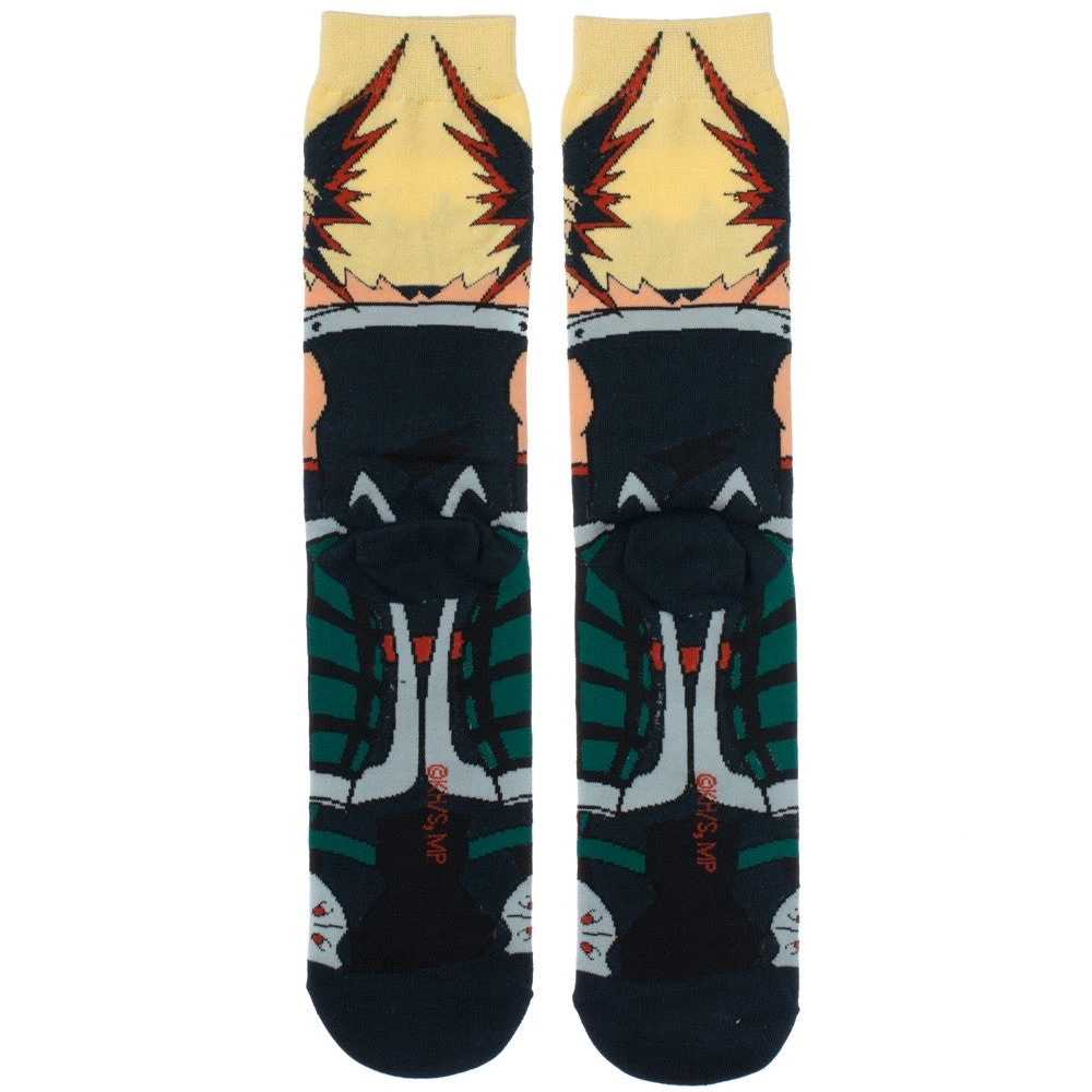 Bioworld Anime My Hero Academia - Bakugo 360 Character Crew Sock 5 Bioworld Anime My Hero Academia - Bakugo 360 Character Crew Sock