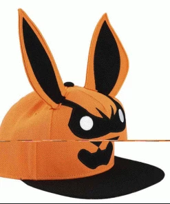 Bioworld Naruto Kurama Big Face 3D Flat Bill Snapback
