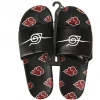 Bioworld Naruto Shippuden Akatsuki Red Cloud Symbol Men’s Sandals Slides
