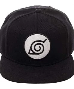 Bioworld Naruto Black Leaf Snapback Hat