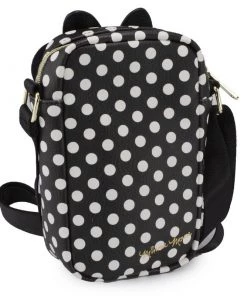 Buckle-Down Disney Minnie Mouse Ears & Patch W/ Polka Dots Women's Crossbody Wallet