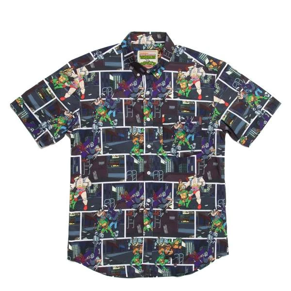 RSVLTS Movies Teenage Mutant Ninja Turtles "Give 'Em Shell" Short Sleeve Shirt 3 RSVLTS Movies Teenage Mutant Ninja Turtles "Give 'Em Shell" Short Sleeve Shirt