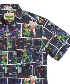RSVLTS Movies Teenage Mutant Ninja Turtles "Give 'Em Shell" Short Sleeve Shirt 8 RSVLTS Movies Teenage Mutant Ninja Turtles