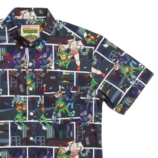 RSVLTS Movies Teenage Mutant Ninja Turtles "Give 'Em Shell" Short Sleeve Shirt 5 RSVLTS Movies Teenage Mutant Ninja Turtles "Give 'Em Shell" Short Sleeve Shirt