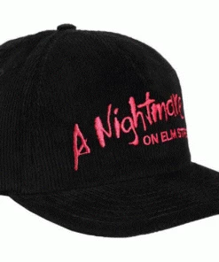Bioworld Nightmare On Elm Street Embroidered Logo Cordury 5 Panel Hat A Nightmare On Elm Street