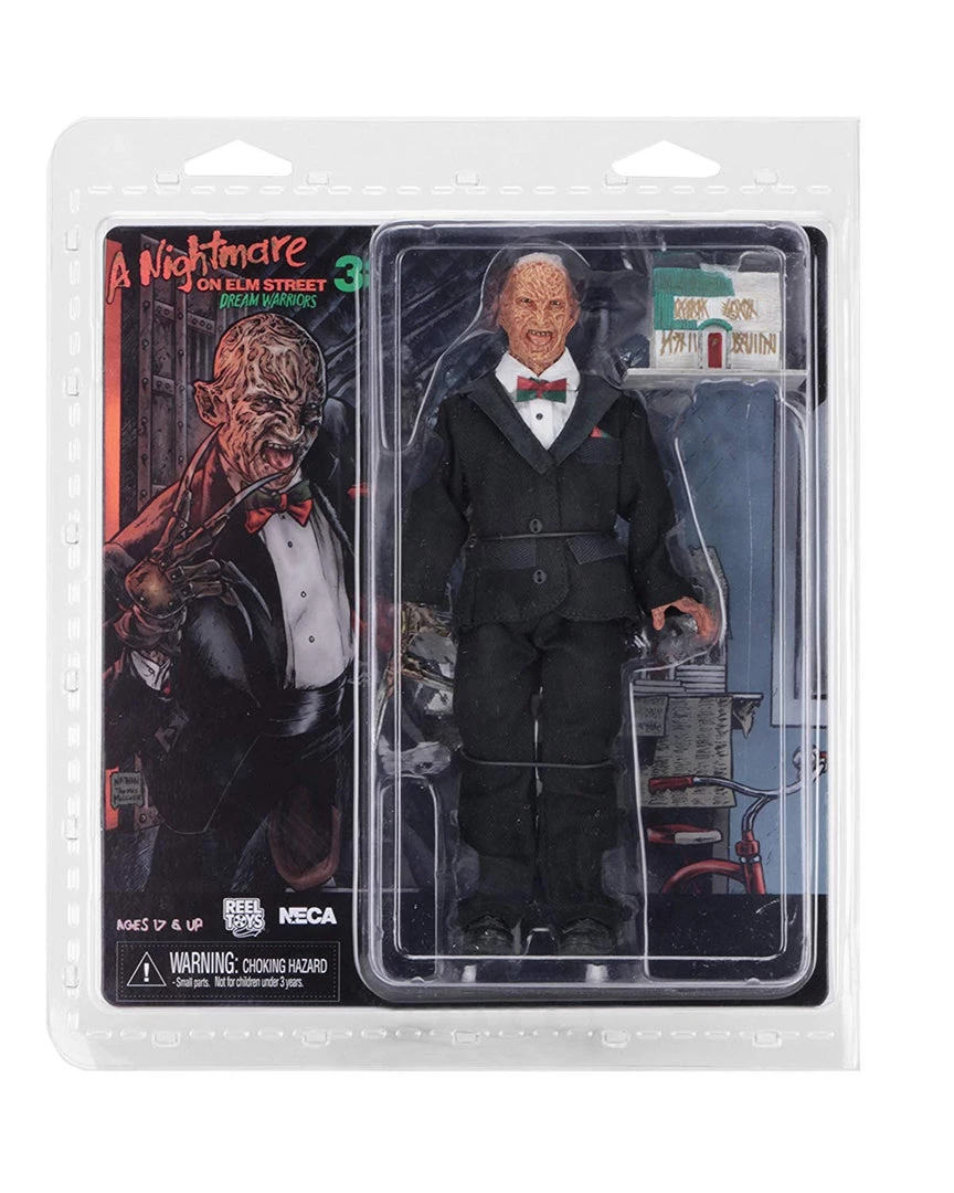NECA Movies Nightmare On Elm Street Part 3 - 8” Clothed Action Figure - Tuxedo Freddy 6 NECA Movies Nightmare On Elm Street Part 3 - 8” Clothed Action Figure - Tuxedo Freddy