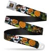 Buckle-Down Scooby Doo Face Full Color Black Halloween2 Ghost Boo! SeatBelt Belts