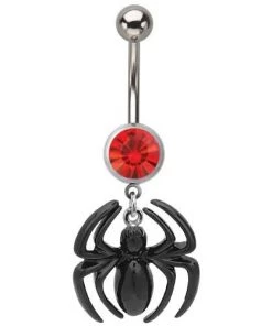 Body Vibe 14g 7/16's Red CZ Spider-Man Navels