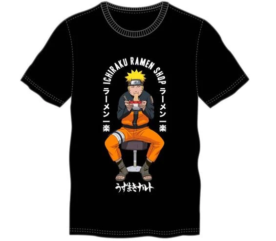 Bioworld Naruto Ramen Ichiraku Black T-shirt 3 Bioworld Naruto Ramen Ichiraku Black T-shirt