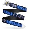 Buckle-Down TV Series Riverdale Logo Full Color Blue/Black Seat Belt Buckle Belt 1 Buckle-Down TV Series Riverdale Logo Full Color Blue/Black Seat Belt Buckle Belt