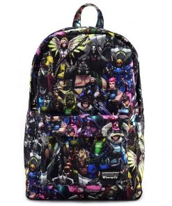 Loungefly Overwatch All-Over-Print Characters Backpack