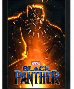 Sign Of The Times Marvel Comics Black Panther- 11x17-1.25" Framed Art