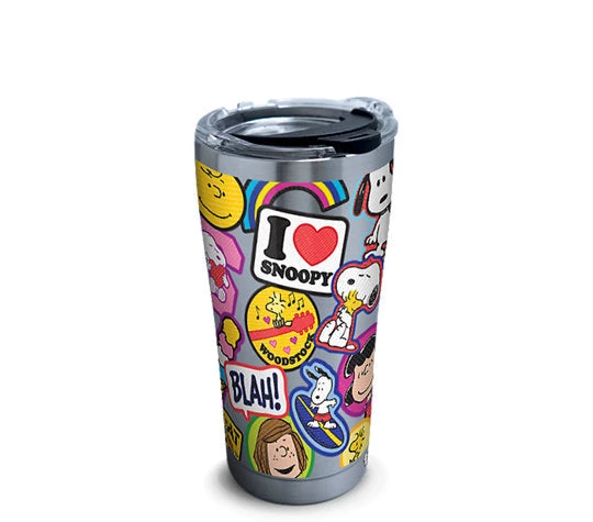 Peanuts "Sticker Collage" 20 Oz. Stainless Steel Tervis Tumbler Houseware 3 Peanuts "Sticker Collage" 20 Oz. Stainless Steel Tervis Tumbler Houseware
