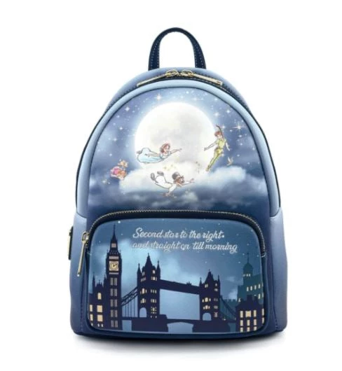 Loungefly Disney Peter Pan Second Star Glow Mini Backpack 3 Loungefly Disney Peter Pan Second Star Glow Mini Backpack