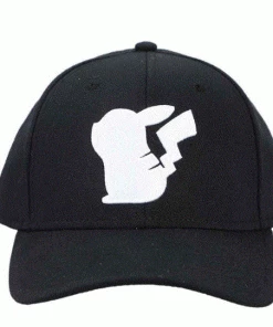 Bioworld Pokemon Pikachu Silhouette Pre-Curved Bill Snapback