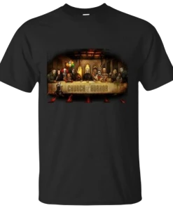 Get Down Art Slash Supper Church Of Horrors T-Shirt
