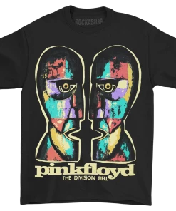 Get Down Art Music Pink Floyd Division Bell Colored Black T-shirt