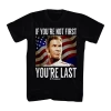 T-Line Movies Talladega Nights You're Last Black Adult T-Shirt