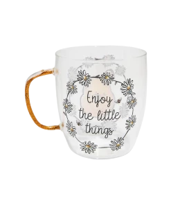 Silver Buffalo Winnie The Pooh Everyone The Little Things 14 Oz Glitter Handle Glass Mug Disney 7 Silver Buffalo Winnie The Pooh Everyone The Little Things 14 Oz Glitter Handle Glass Mug Disney