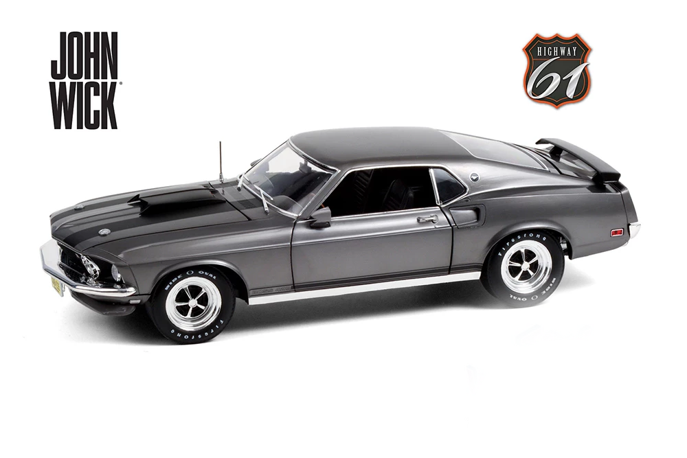 Toy Wonders John Wick Ford Mustang BOSS (1969, 1/18 Scale Diecast Model Car, Chrome) 3 Toy Wonders John Wick Ford Mustang BOSS (1969, 1/18 Scale Diecast Model Car, Chrome)