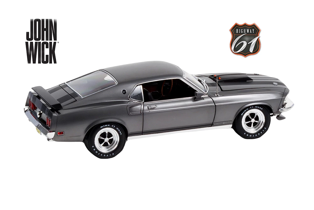 Toy Wonders John Wick Ford Mustang BOSS (1969, 1/18 Scale Diecast Model Car, Chrome) 4 Toy Wonders John Wick Ford Mustang BOSS (1969, 1/18 Scale Diecast Model Car, Chrome)