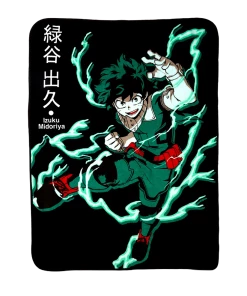 JUST FUNKY My Hero Academia Izuku Midoriya One For All Throw Blanket