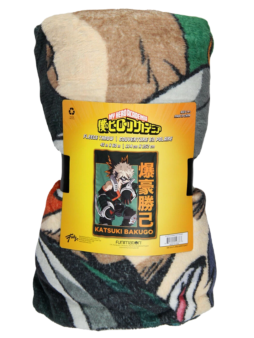 JUST FUNKY Deku & Bakugo Collection Blanket Anime 4 JUST FUNKY Deku & Bakugo Collection Blanket Anime