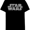 FifthSun Star Wars Logo Black Adult Fitted Mens Graphic T Shirt