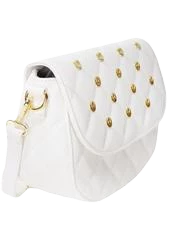 Loungefly Disney Star Wars White Gold Rebel Hardware Saddle Crossbody Bag 4 Loungefly Disney Star Wars White Gold Rebel Hardware Saddle Crossbody Bag