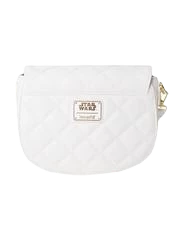 Loungefly Disney Star Wars White Gold Rebel Hardware Saddle Crossbody Bag 5 Loungefly Disney Star Wars White Gold Rebel Hardware Saddle Crossbody Bag