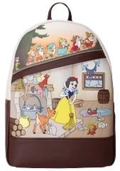Loungefly Disney Snow White & The Seven Dwarfs Multi Scene Mini Backpack