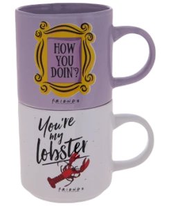 Silver Buffalo Friends How You Doin Lobster 2Pk 13oz Ceramic Mug