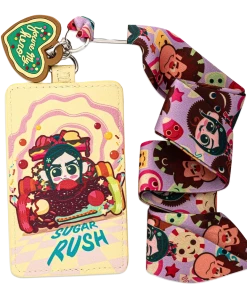 Loungefly Disney Wreck-It Ralph Sugar Rush Racers Lanyard With Cardholder