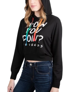 Bioworld Friend's Tie Dye Draw Cord Hoodie Friends